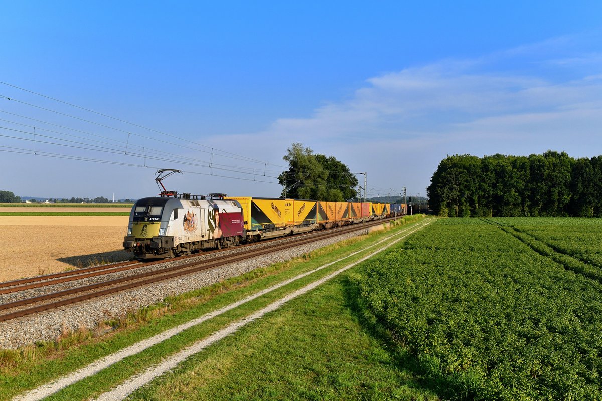 470 501 mit KT 41132 am 25.07.2019 bei Langenisarhofen. 
