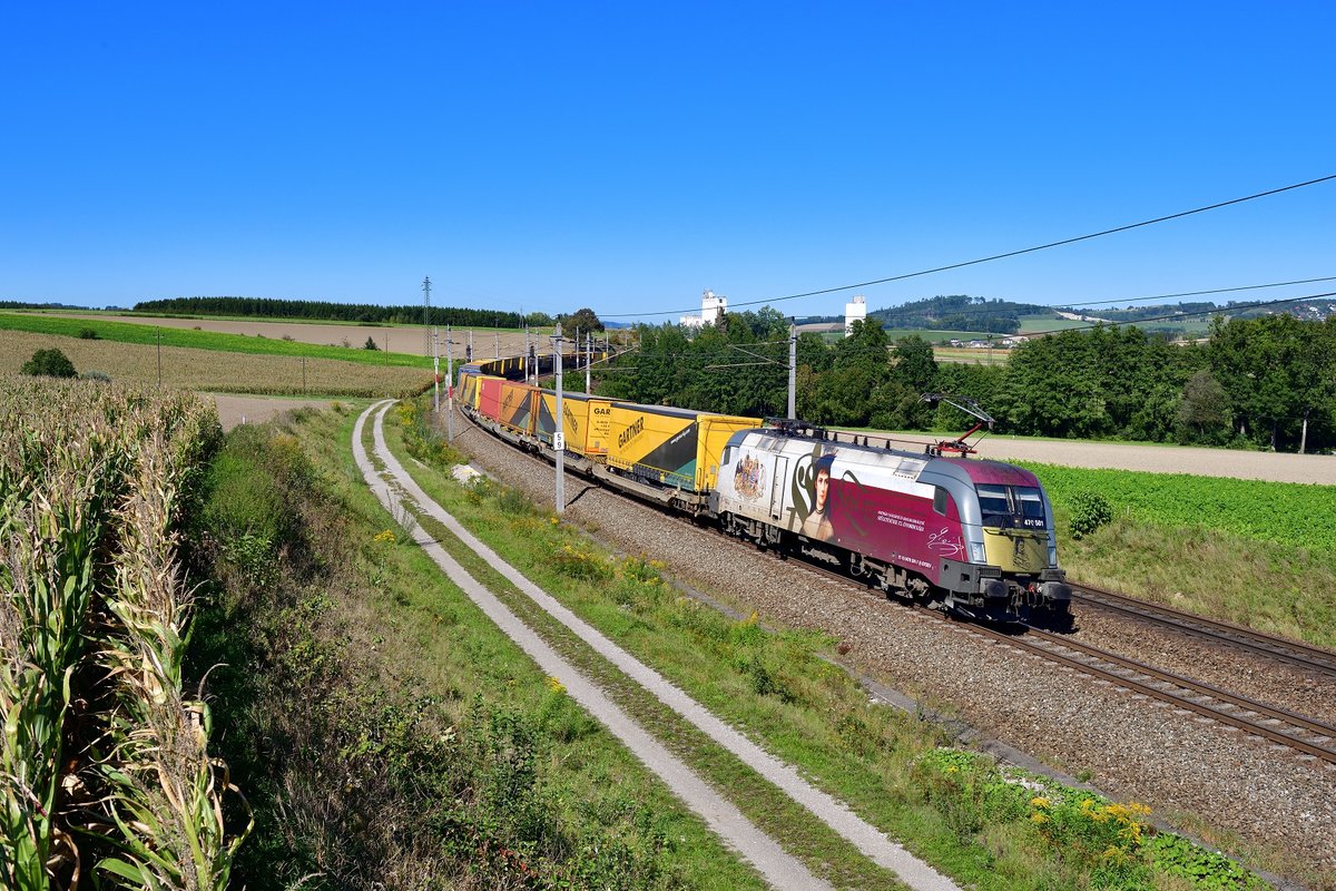 470 501 mit TEC 46693 am 21.09.2019 bei Haiding.