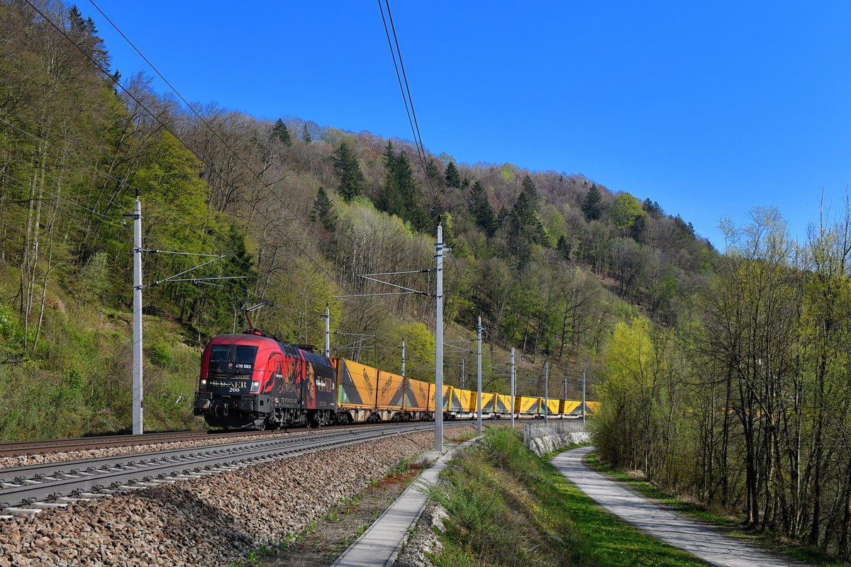 470 503 mit TEC 41132 am 15.04.2019 bei Ingling. 