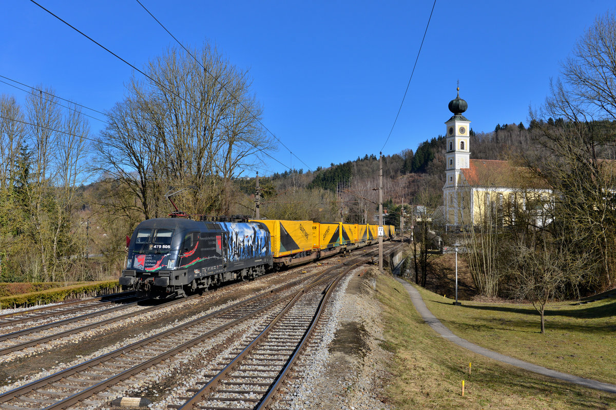 470 505 mit DGS 41931 am 04.03.2017 bei Wernstein am Inn. 