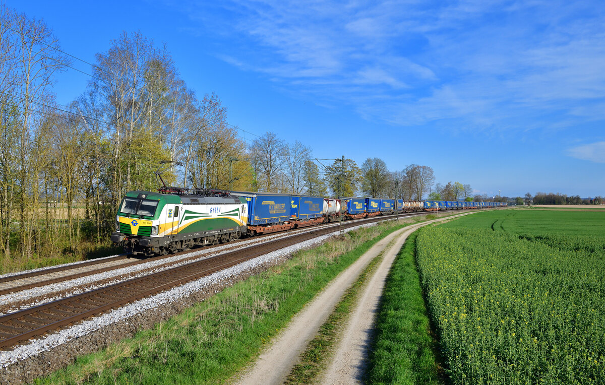 471 500 mit DGS 40648 am 21.04.2023 bei Langenisarhofen.