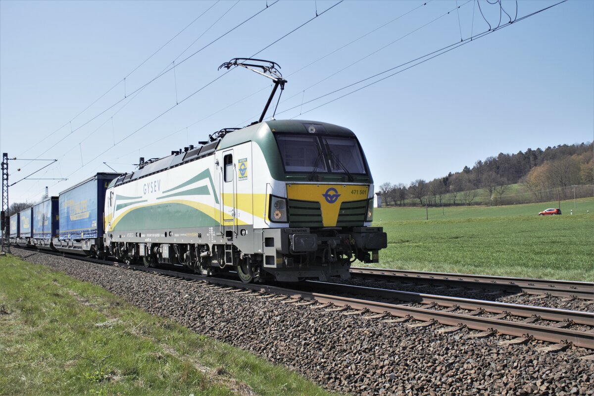 471 501-1 hier zu sehen am 27.04.2021 bei Eichenzell.