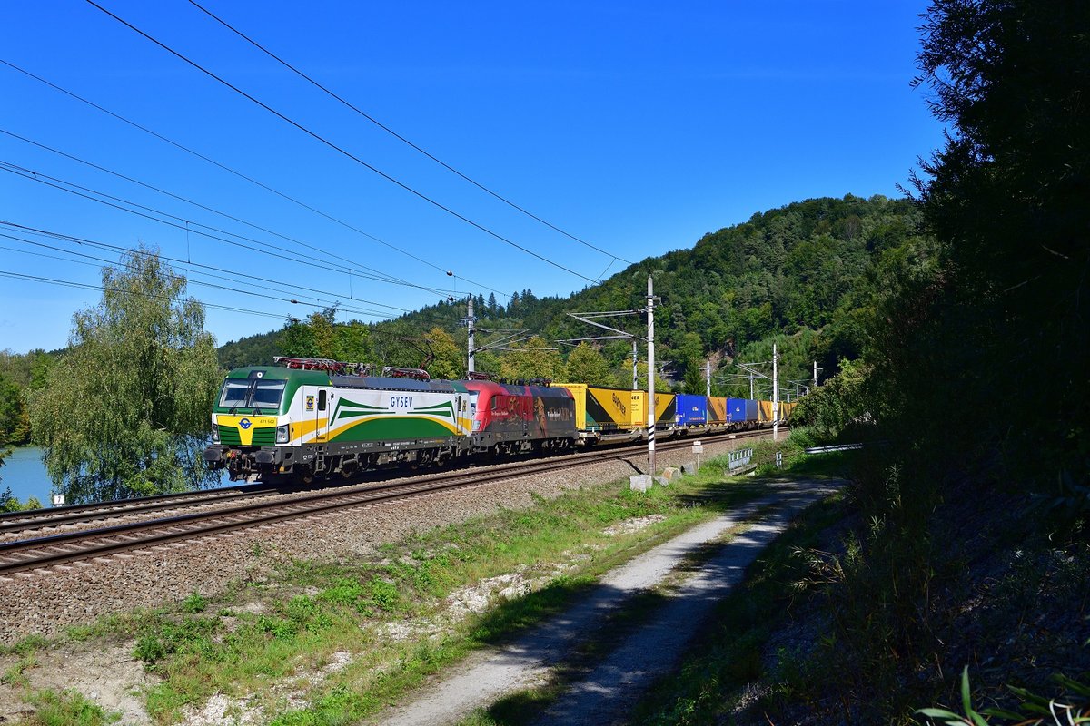 471 502 + 470 503 mit TEC 41931 am 18.09.2019 bei Wernstein am Inn.