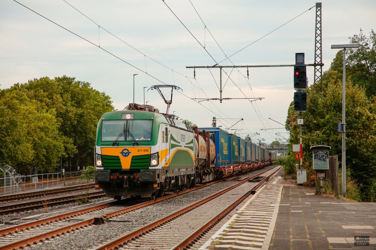 471 502 GYSEV in Duisburg Rheinhausen, August 2020.