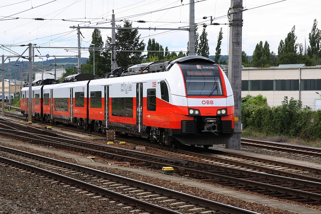 4746 020-8 am 14.August 2018 im Bahnhof Jedlersdorf.