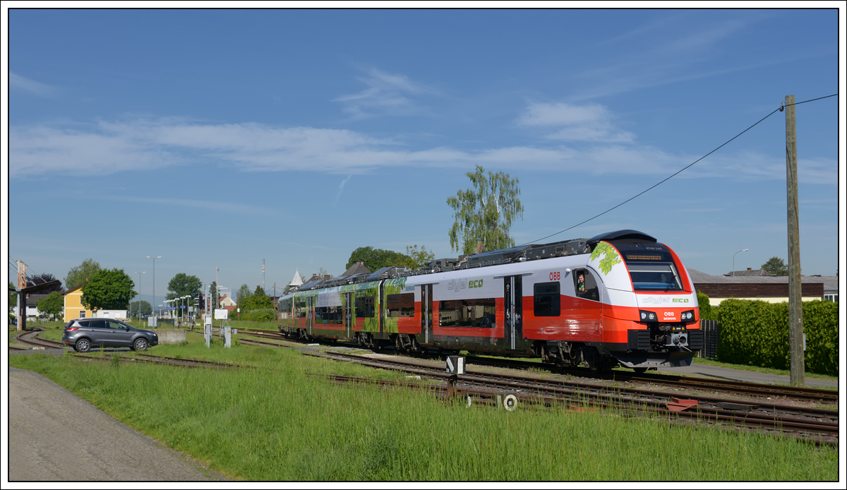 4746 049 als 4171 von Spielfeld nach Bad Radkersburg kurz nach der Ausfahrt aus dem Bahnhof Murek, heute am 8.5.2020.