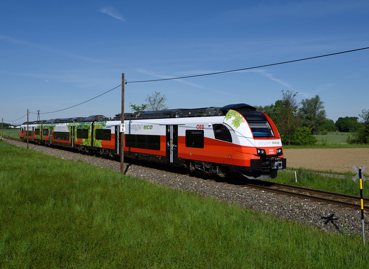 4746 549 CityJet eco als  S5 von Spielfeld-Straß nach Bad Radkersburg, kurz Diepersdorf (fotografiert am 07.05.2020)