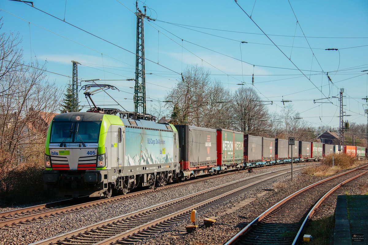 475 405 bls cargo mit KLV in Hilden, M�rz 2021.