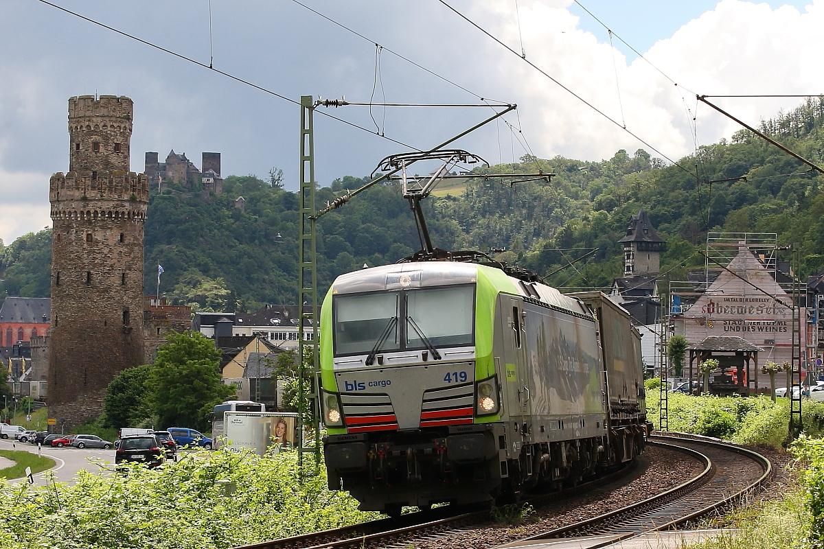 475 419 der bls cargo Bern am 25.05.2024 in Oberwesel
