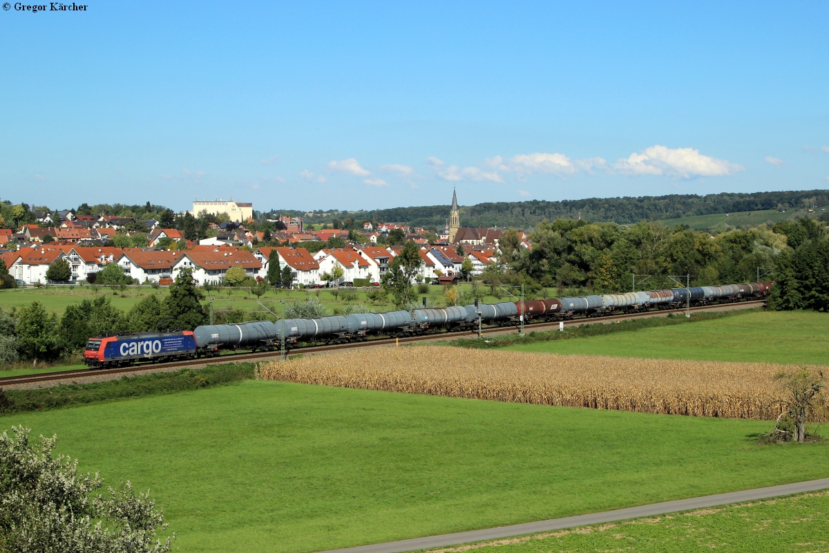 482 *** mit einem Öler Richtung Stuttgart bei Heidelsheim, 29.09.2015.