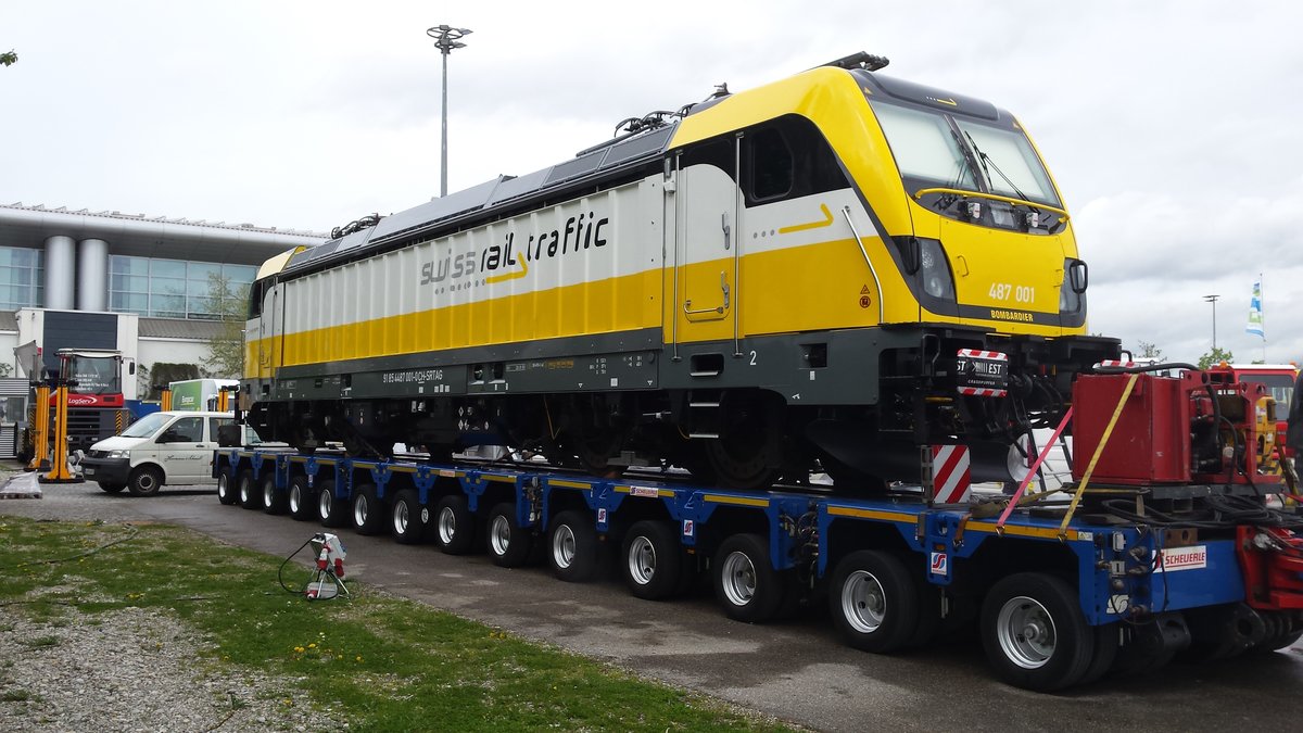 487 001 swiss rail traffic auf der Transport & Logistik Messe München 2015