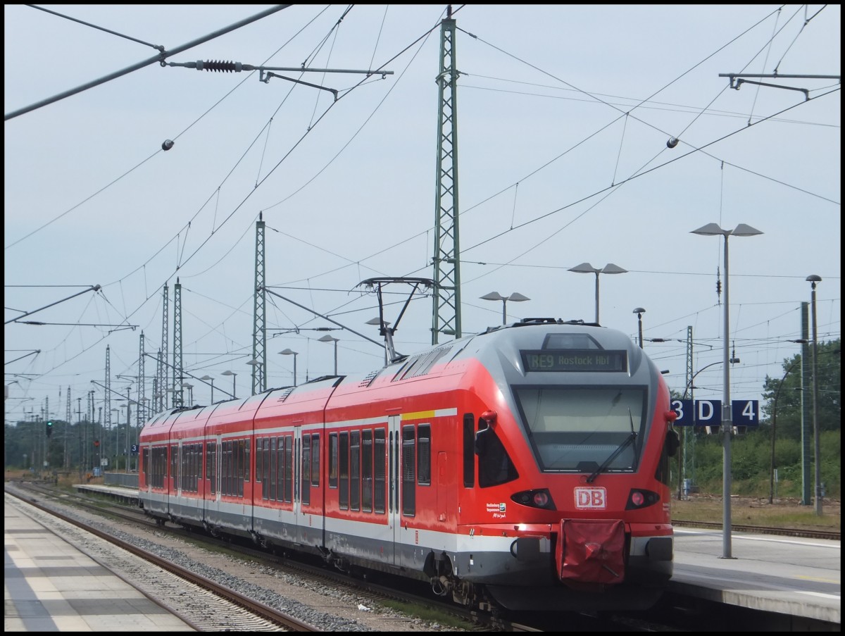5-teilger Stadtler Flirt (BR 429) als Hanse-Express in Bergen am 16.08.2013

