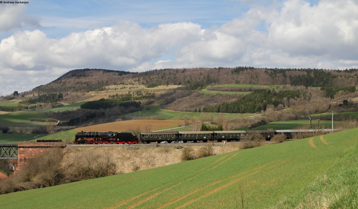 50 3501 mit dem Pz nach Blumberg am Tunnel in Epfenhofen 12.4.15