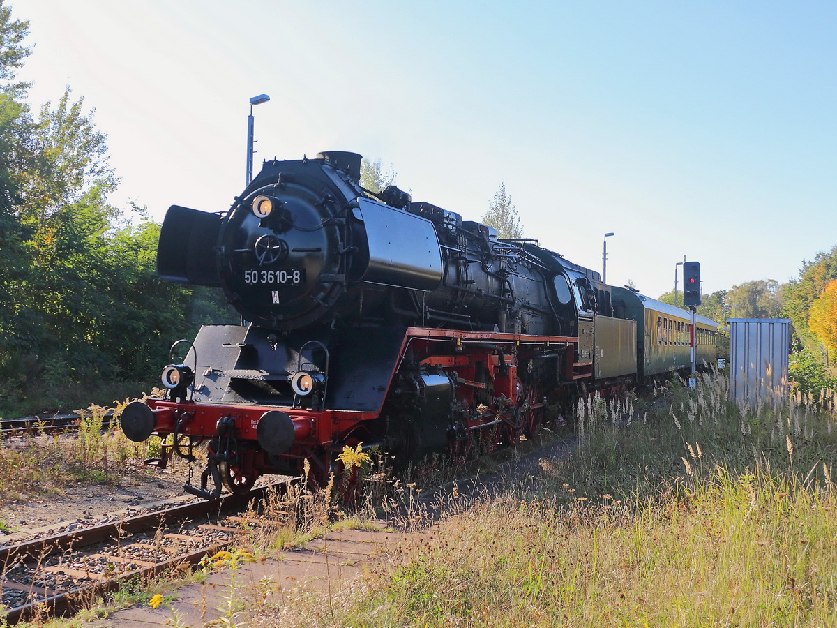 50 3610-8 am 10. Oktober 2021 in Neustadt in Sachsen.