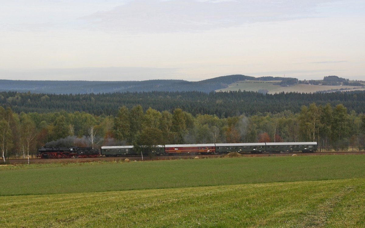 50 3616-5 hat am 05.10.2013 Scheibenberg in Richtung Schwarzenberg verlassen.