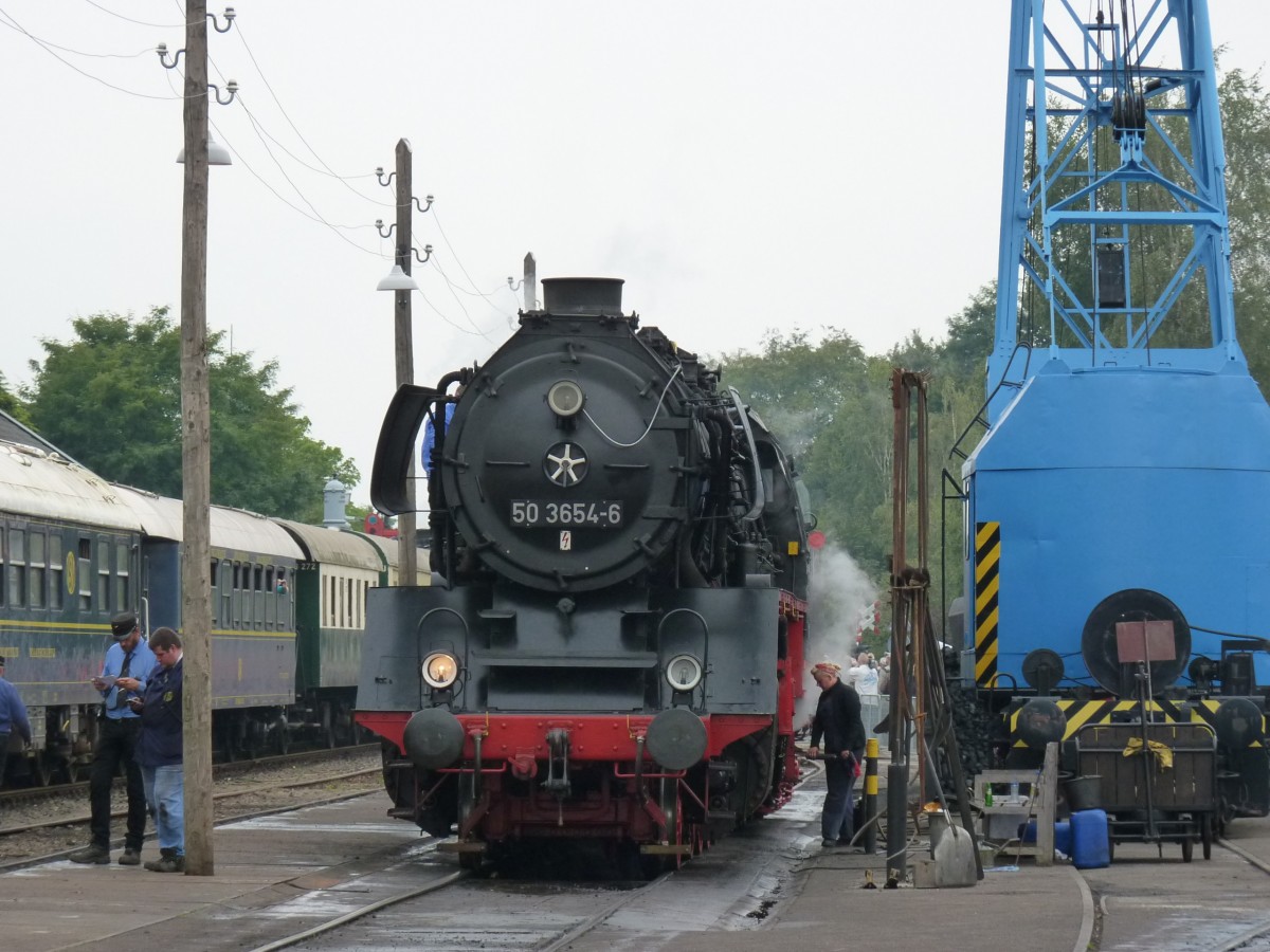 50 3654-6, 1942 bei Berliner Maschinenbau gebaut / in Beekbergen am 6.9.2014 beim großen Eisenbahn-Spektakel  „Terug naar Toen - Zurück nach Damals“ der Museumseisenbahn VSM in Beekbergen / NL,

