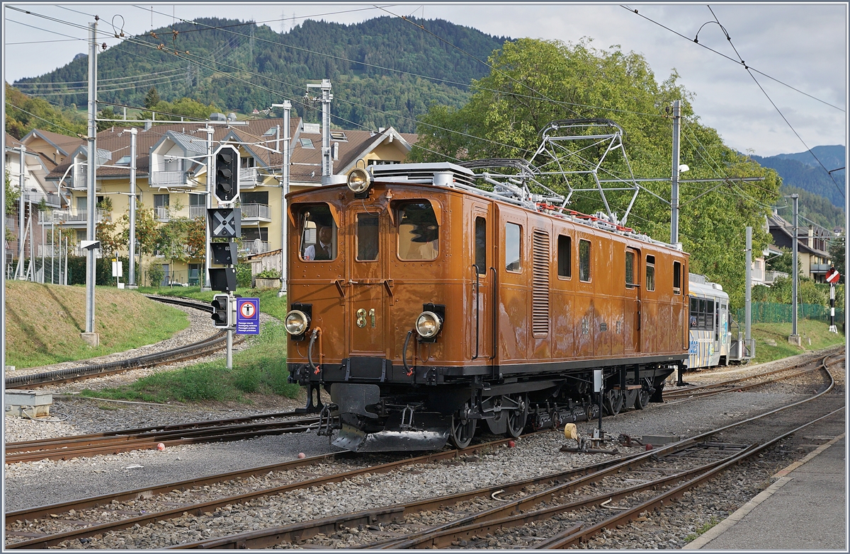 50 Jahre Blonay-Chamby: ein Jubiläumsjahr voller Höhepunkte, wobei die verschiedenen Gastfahrzeuge durch ihre Einmaligkeit besonders beitrugen. Mein persönlicher Höhepunkt jedoch war die Wiederinbetriebnahme Blonay-Chamby eigenen RhB Bernina Bahn Ge 4/4 81, die sich hier in Blonay zeigt. 

9. Sept. 2018
