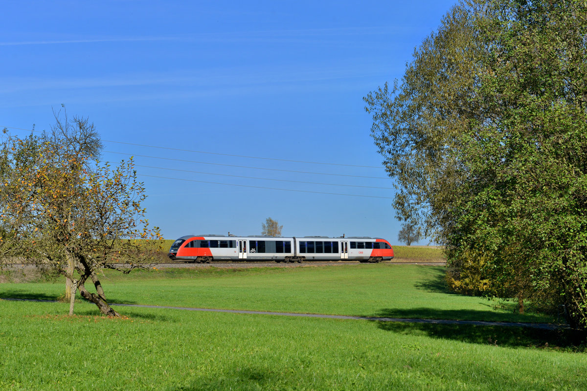 5022 004 als R nach Ried im Innkreis am 31.10.2016 bei Weeg. 