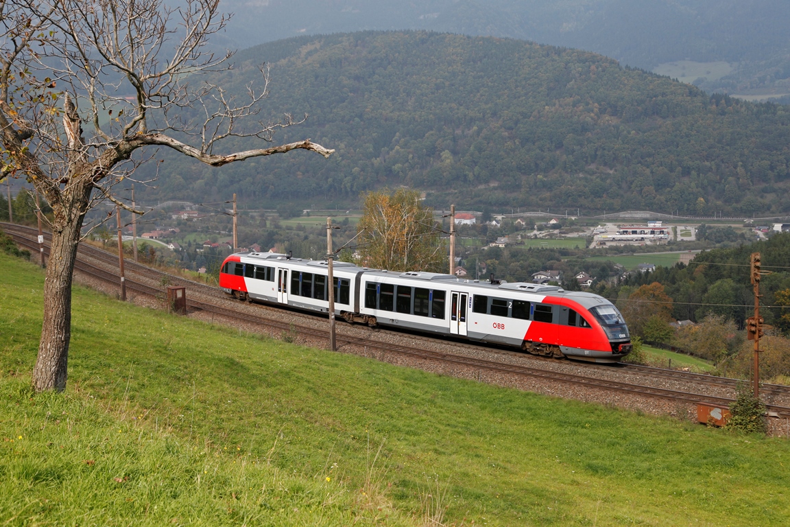5022 040 als Leerpersonenzug bei Eichberg am 6.10.2014.