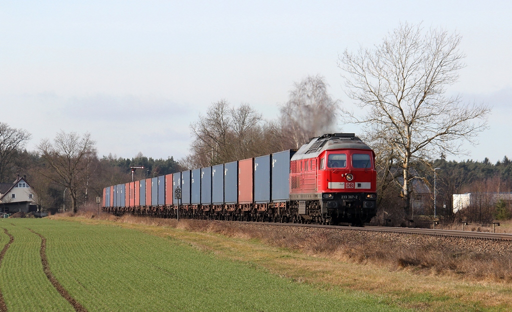 50552 gezogen von 233 367 aus Horka nach Irrenlohe am 12.01.2014 bei Freihöls