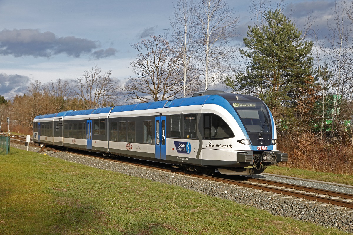 5063 008 bei Premstätten - Tobelbad am 20.11.2017.