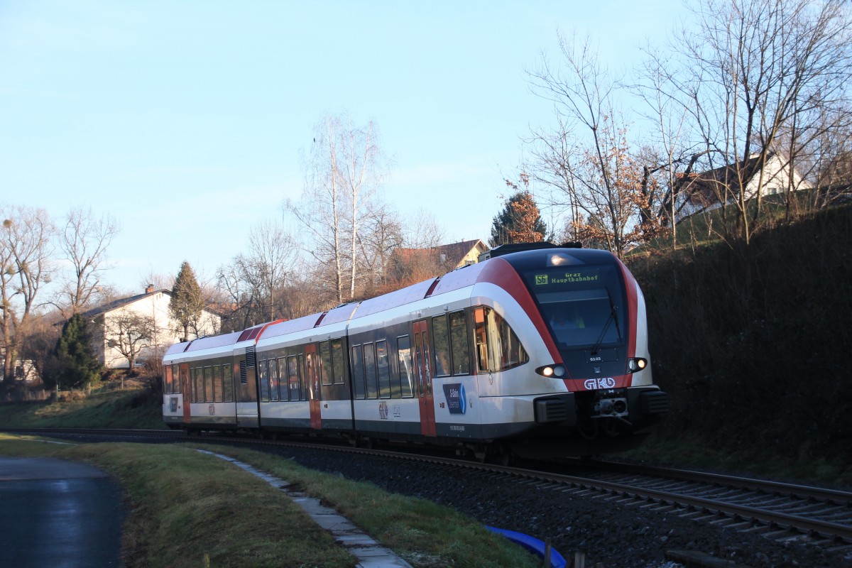 5063.03 am 23. Dezember 2013 auf der Leibenfelder Höhe Richtung Deutschlandsberg. 