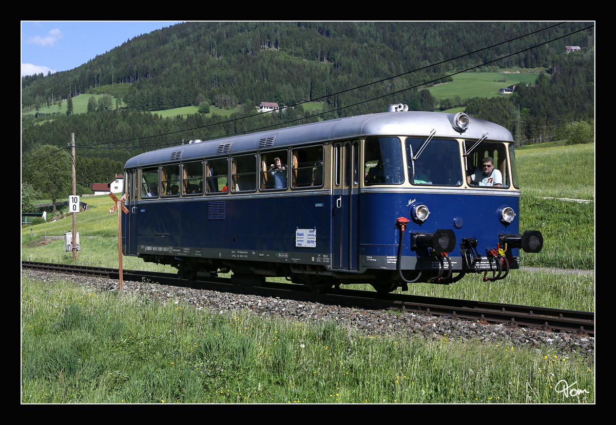 5081.055  Max  fährt als Sonderzug SE 14484 von Graz Hbf nach Obdach zum Obdacher Marktfrühling.  
Kathal 19.05.2017