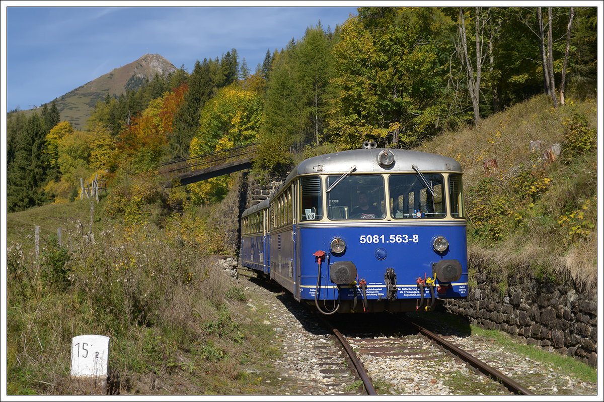 5081.563 und 562 bei auf der Südrampe der Erzbergbahn am 13.10.2019.