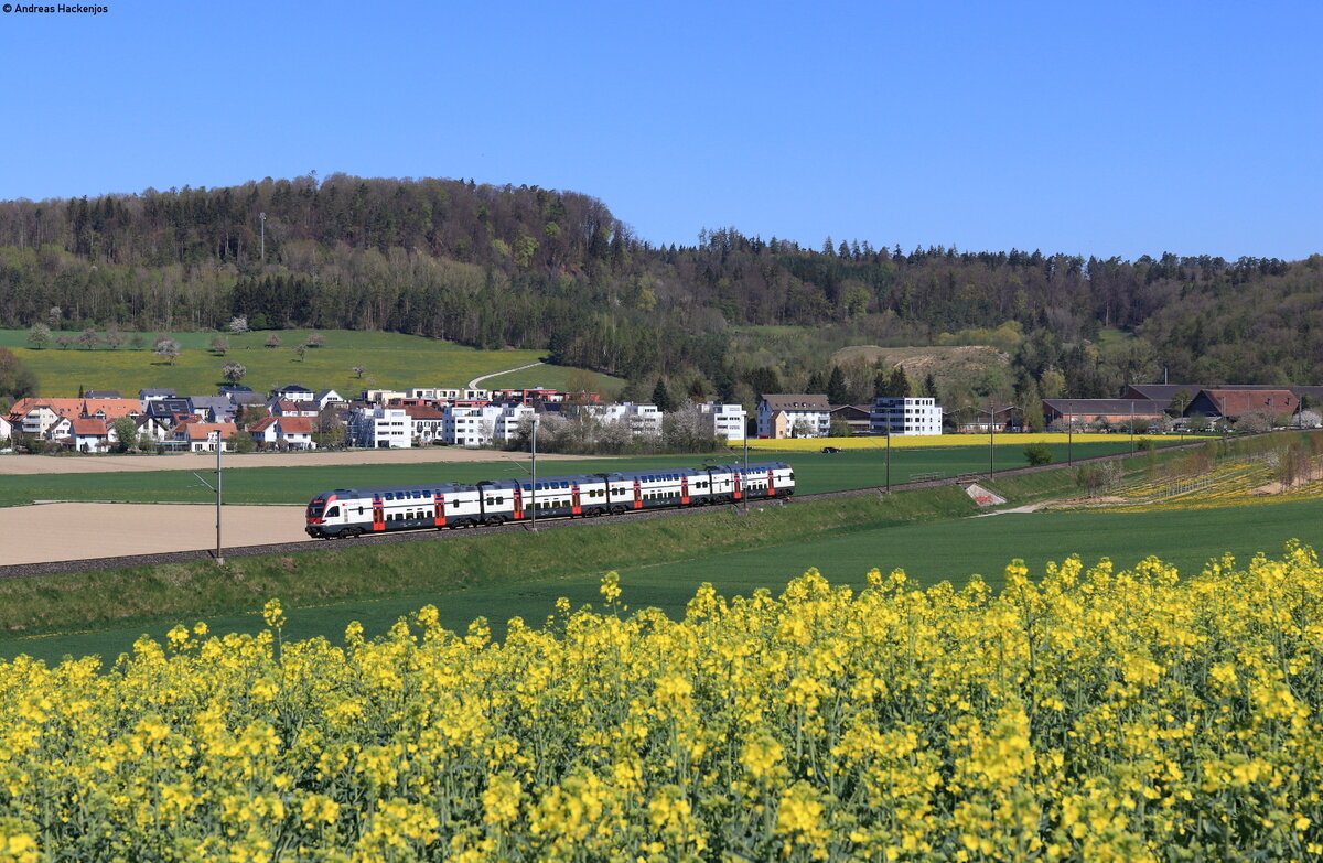 511 *** als RE 4919 (Schaffhausen – Zürich HB) bei Rafz 17.4.22