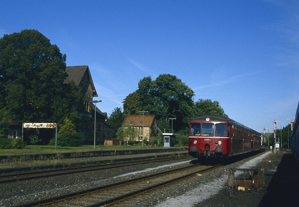 515 616, 636 und 815 706 als Sonderfahrt der EF Hnnetal am 18.09.1993 in Dornap-Hahnenfurt.