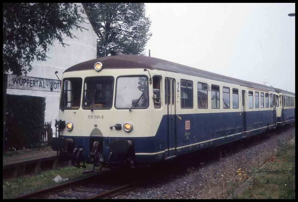 515591 als Sonderzug am 16.9.1995 in Wuppertal Rott.