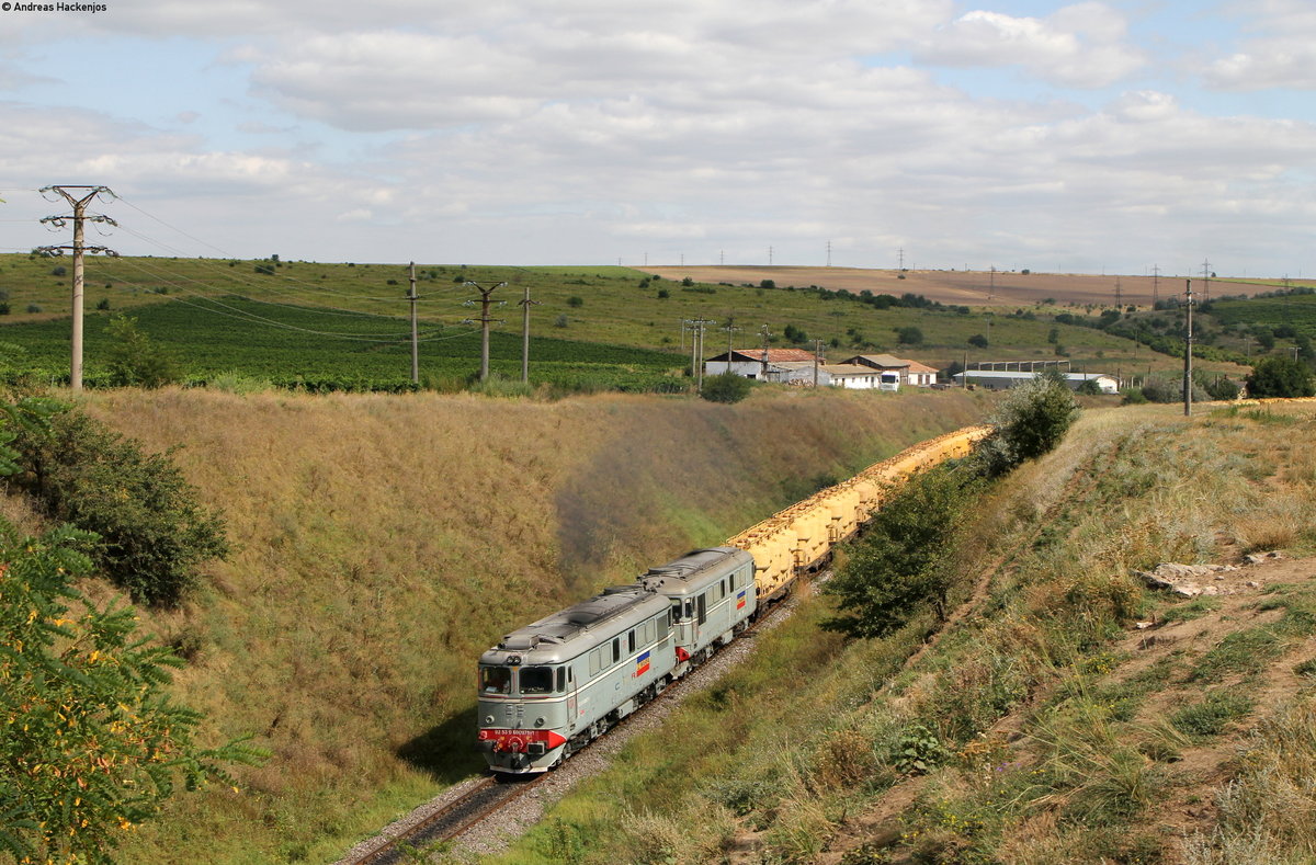 60 0971-1 und 60 1325-9 mit einem Güterzug bei Cataloi 30.8.17