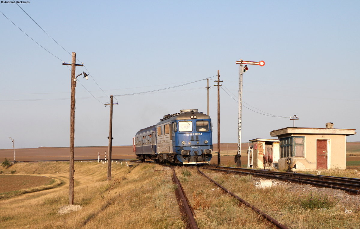 60 1376-2 mit dem R 8654 (Tulcea Oras-Medgidia) bei Mihai Viteazu 31.8.17