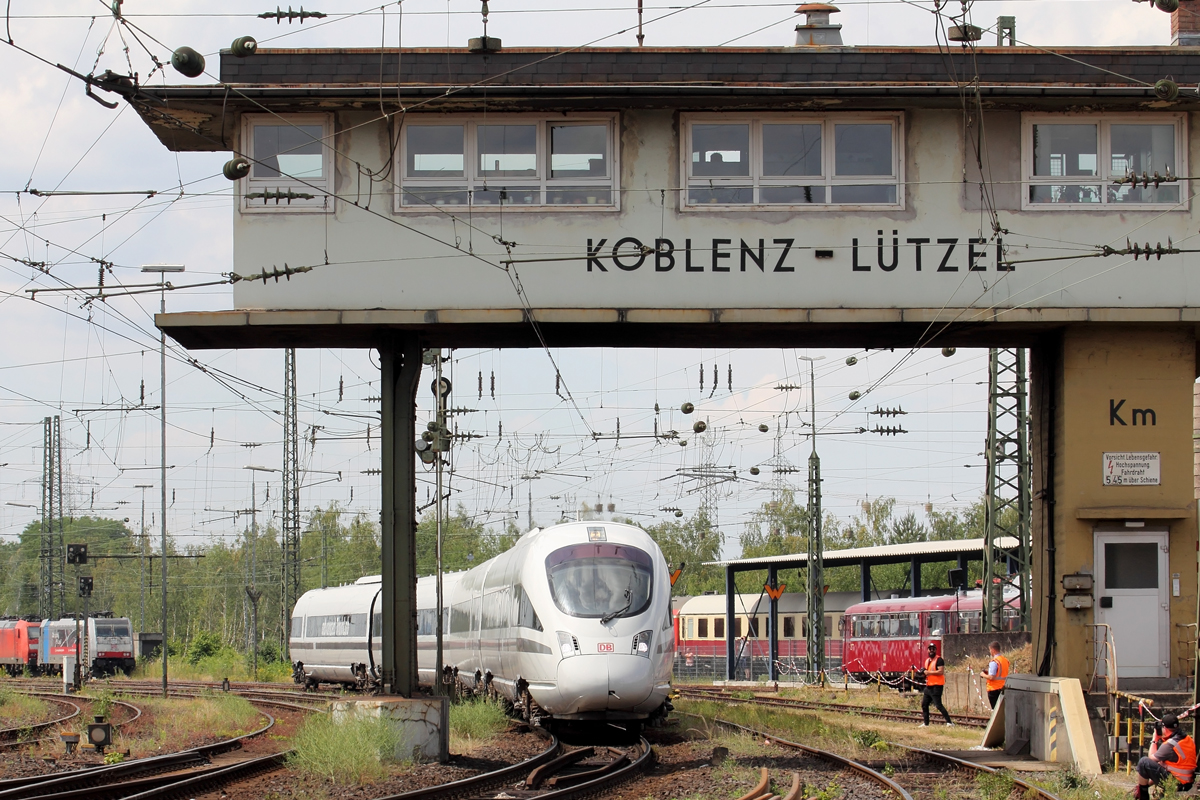 605 017-2 beim Sommerfest in Koblenz-Lützel 22.6.2019