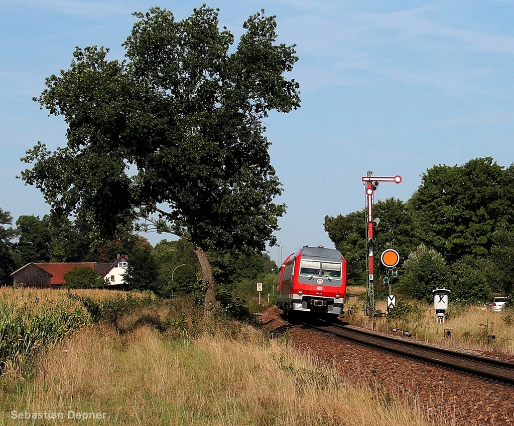 610 011 Mitte August 2012 in Freih�ls nach Schwandorf