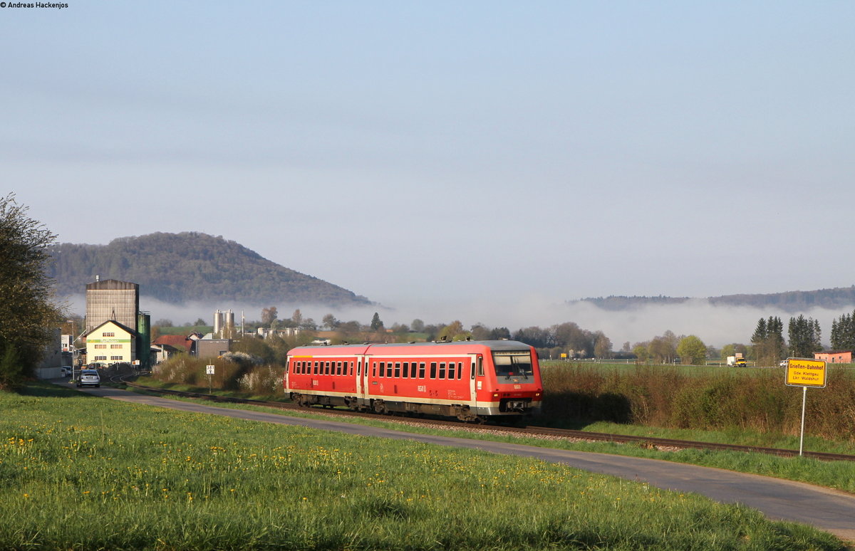 611 003-4 als IRE 3061 (Basel Bad Bf-Singen(Htw)) bei Grießen 17.4.18