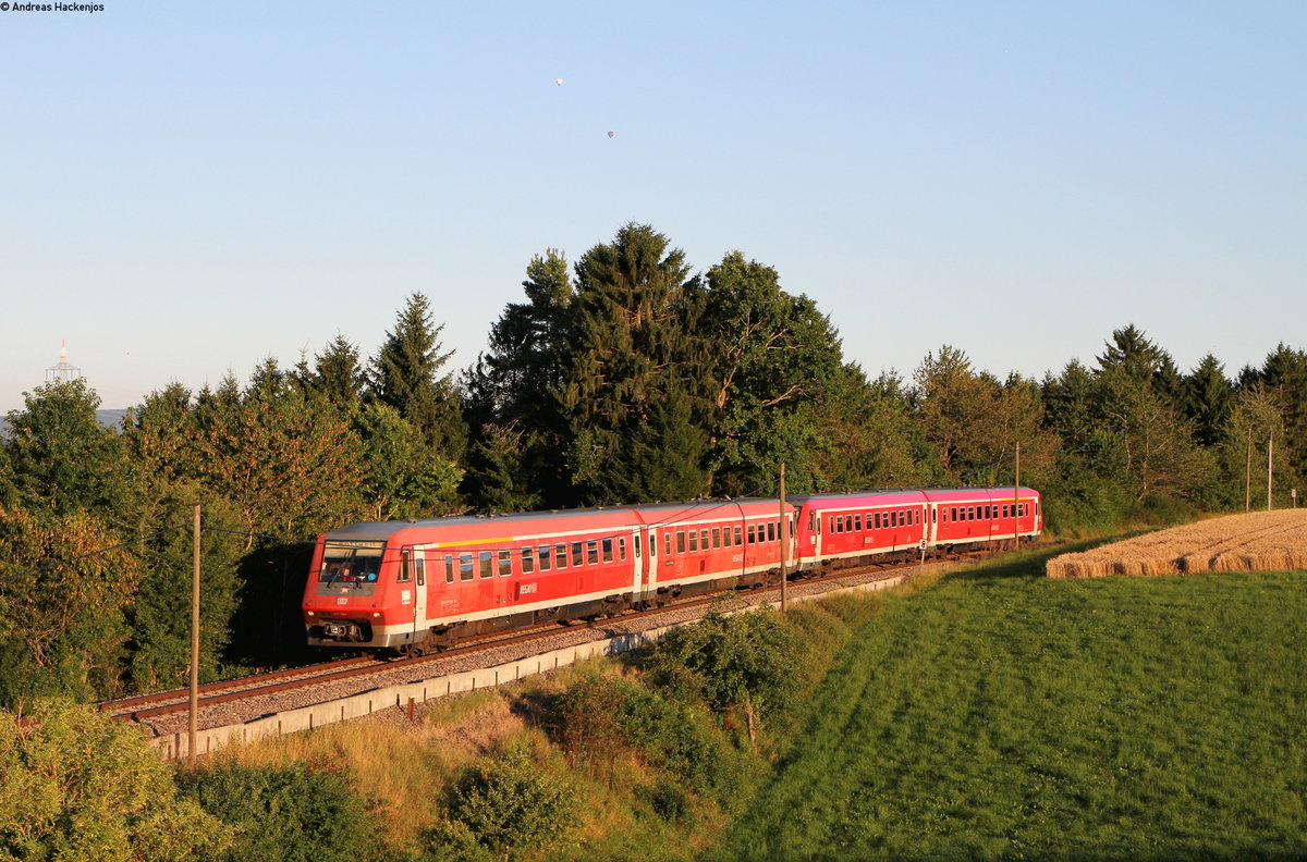 611 004-2 und 611 020-8  als RE 22312 (Neustadt(Schwarzw)-Rottweil) bei Bachheim 7.8.16