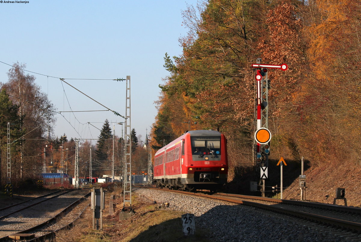 611 020-8 als RB 22306 (Villingen(Schwarzw)-Rottweil) bei Villingen 17.11.18