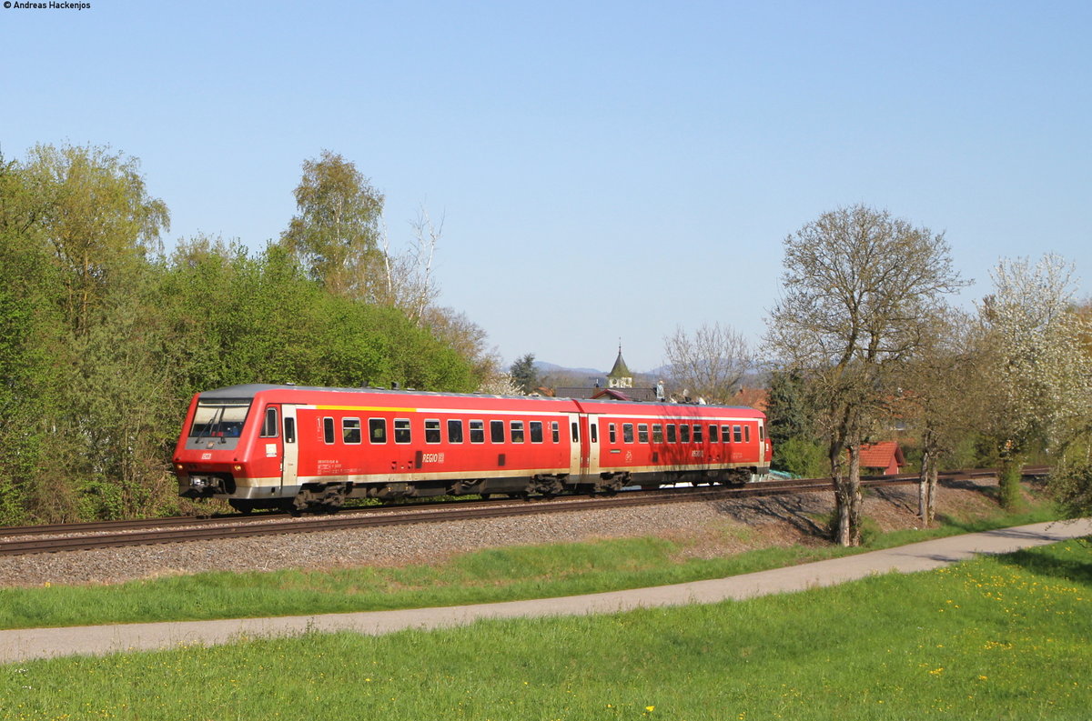 611 021-7 als IRE 3063 (Basel Bad Bf-Singen(Htw)) bei Wallbach 17.4.18