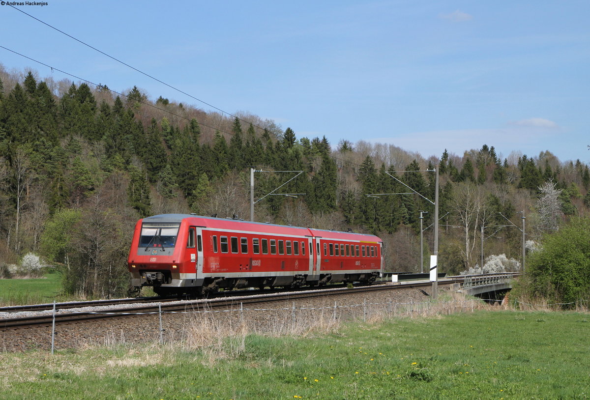 611 021-7 als RE 22308 (Neustadt(Schwarzw)-Rottweil) bei Aufen 12.4.17