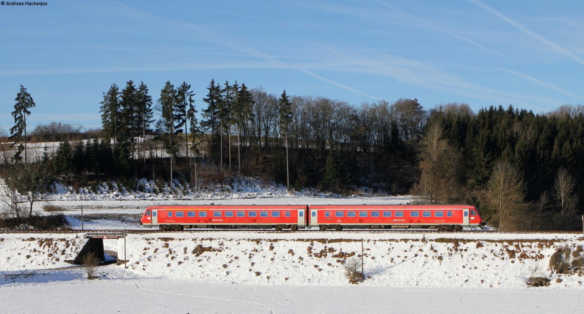 611 041-5 als IRE 3211 (Neustadt(Schwarzw)-Ulm Hbf) bei Unadingen 6.1.15