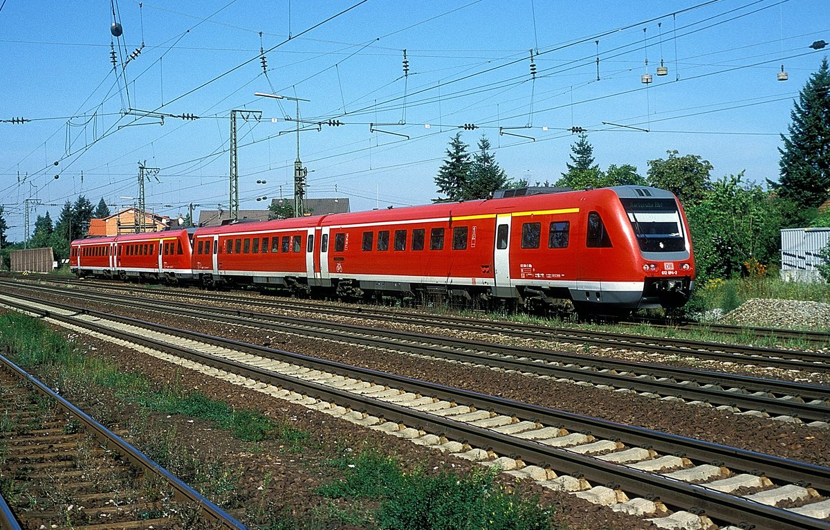 612 004 + 002  Graben Neudorf  25.08.00