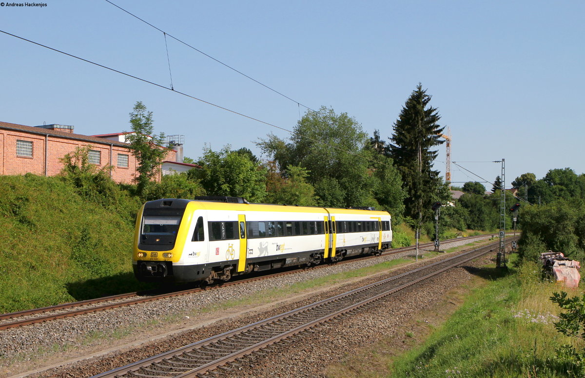 612 006-6 als RB 22307 (Rottweil-Villingen(Schwarzw)) bei Rottweil 2.7.18