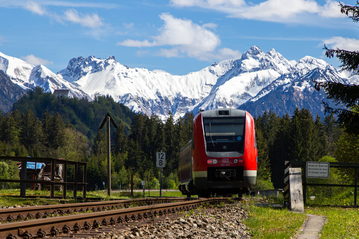 612 013 vor Fischen gen Oberstdorf. 23.5.21