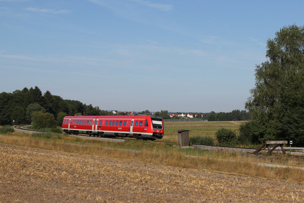 612 017 am 3. August 2022 bei Thannsüß in der Oberpfalz.