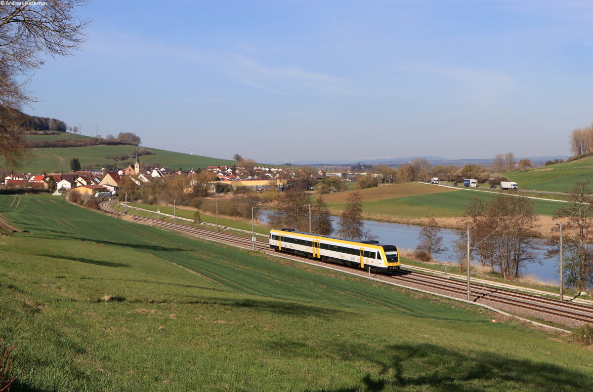 612 054-6 als RE 3213 (Donaueschingen-Ulm Hbf) bei Gutmadingen 27.4.21