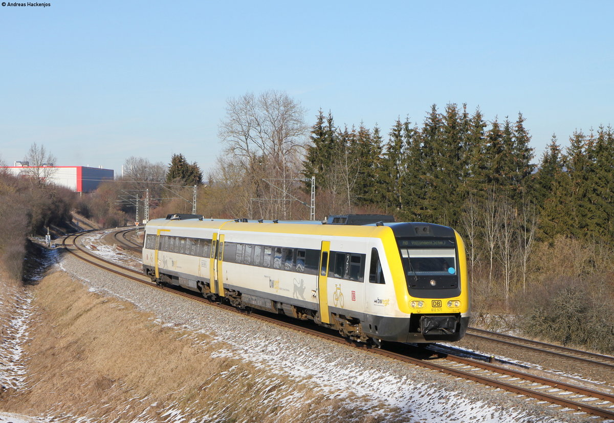 612 071-0 als RB 22379 (Rottweil-Villingen(Schwarzw)) bei Rottweil 5.2.19
