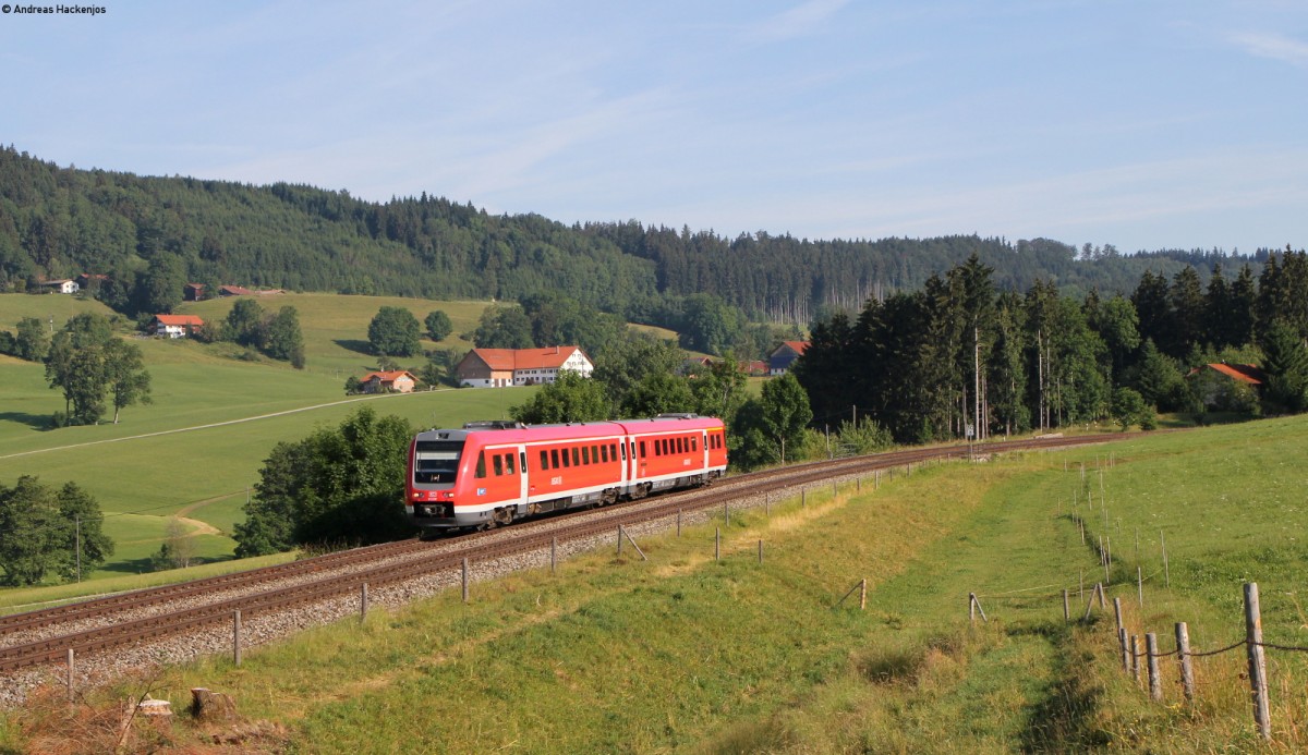 612 081-0 als RE 3178 (München Hbf-Kempten (Allgäu) Hbf) bei Ellenberg 22.6.14