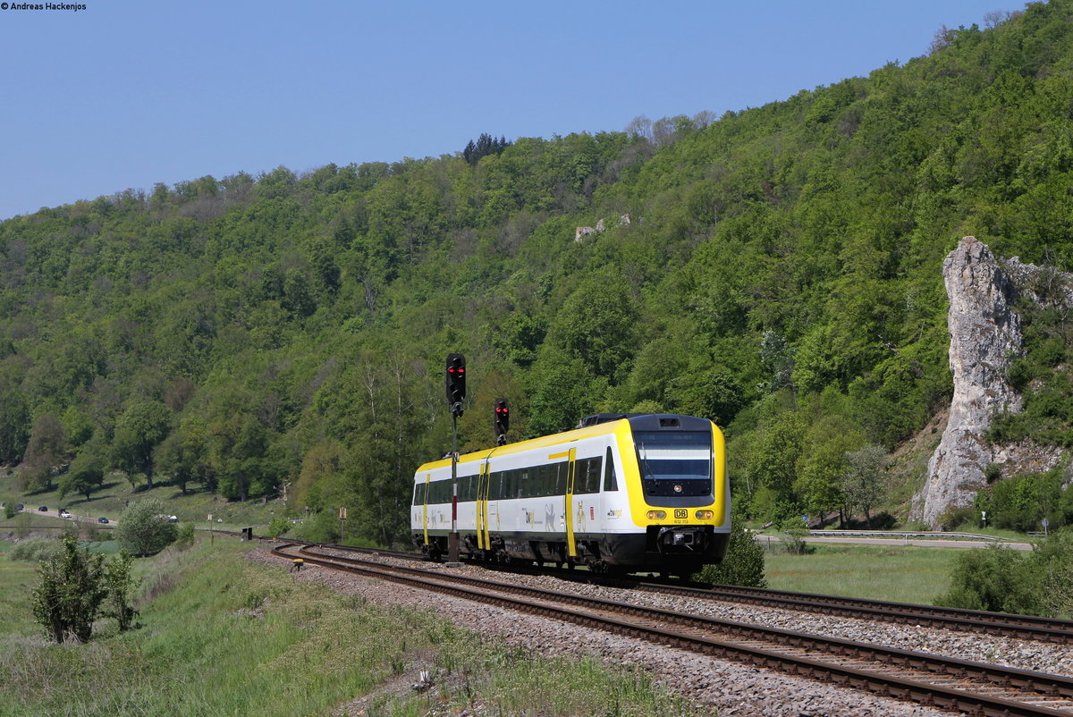 612 113-0 als RE 22319 (Sigmaringen-Ulm Hbf) in Arnegg 17.5.19