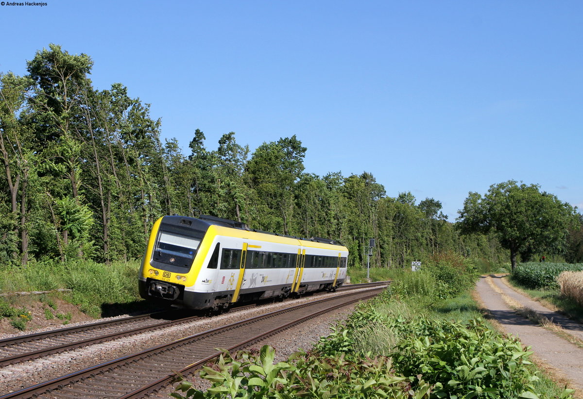 612 129-6 als IRE 3063 (Basel Bad Bf-Singen(Htw)) bei Bad Säckingen 10.7.19